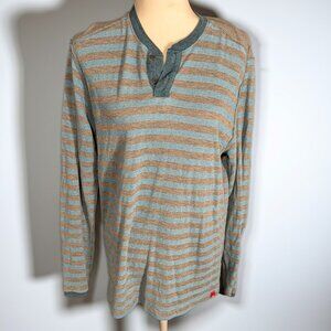 Agave Teal and Grey Henley